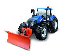 Maisto R/C NEW HOLLAND TRACTOR With Snow Plough - 1:16 Scale - 2.4 GHZ - Working Headlight