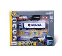Maisto SCANIA FREIGHT HAULERS GIFT SET - Incredibly Detailed Die-Cast Vehicle Playset, Assorted Designs and Colours