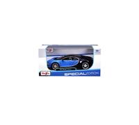 Maisto Special Edition 1/24 Scale Bugatti Chiron Black / Blue