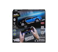 Maisto Tech MINI METAL DIE-CAST BUGATTI CHIRON Bluetooth Radio Control Super Car - 1:41 Scale - Hightly Detailed, High Performance RC Vehicle