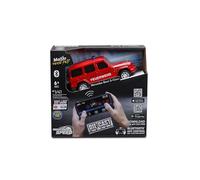 Maisto Tech R/C Mercedes G-Class Fire Brigade Bluetooth Racer -7 km/h - Remote Controlled Metal Car from 6 Years App Control & Light & Battery, Bluetooth 5.0 Car Smartphone Controlled, 11 cm