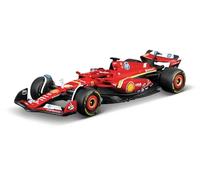 MAISTO TECH RC Formula Racing Ferrari SF-24#16 Charles Leclerc, 1:41 Scale Diecast Radio-Controlled Car, with Track, Turbo Boost, Officially Licensed by Ferrari, Recommended Age 6+
