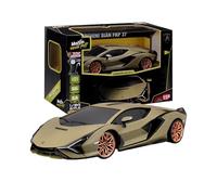 Maisto Tech - RC Lamborghini Sian FKP 37 Scale 1:24, Remote Controlled Car with Lithium Battery and Proportional Steering, Controller Included, Lamborghini License, Age 5+