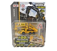 Maisto Volvo Work Machines Excavator with Sand & Playmat Diecast Metal Pack