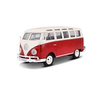 Maisto Die Cast Model Car Red Volkswagen Van Samba 1.25