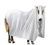 Maiteenly Ghost Halloween Horse Costume Tattered Gown Cosplay Supply for Holiday Horse Costume Accessories Trick or Treat