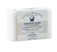 Maitre Savonitto - Biodegradable Household Laundry Cleaner - French Soap Bar Crafted with Saponaria (Soapwort) - Fabric Stain Remover - Suitable for Delicates - Lavender Fragrance - 100g