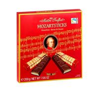 Maître Truffout Mozart Bars 200g Dark Chocolate | Marzipan & Pistachio Filling, Austrian Praline Inspired, Suitable for Christmas, Valentine's Day, Birthdays, Mother's Day