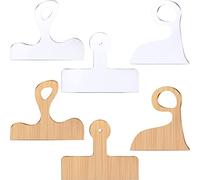 Maitys 3PCS Router Templates for Woodworking Large Charcuterie Board Handle Cutting Board Clear Acrylic Template Angled Curvy Tracing Stencils Guide Tool for Kitchen(Classic Style)