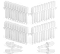 Maitys 40 Pcs Shutter Repair Pins, Plantation Shutter Fasteners Spring Loaded Replacement Repair Pins for Windows, Cabinet, Movable Blade, Blind Slats, White (Long)