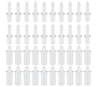 Maitys 80 Pcs Shutter Repair Pins, Plantation Shutter Fasteners Spring Loaded Replacement Repair Pins for Windows, Cabinet, Movable Blade, Blind Slats, White (Long,Short)