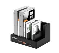 MAIWO 4 Bay Hard Drive Docking Station with Offline Cloning, External Hard Drive Cloner Duplicator for 2.5'' 3.5'' SATA SSD HDD with LED Indicator, 96TB Expansion, USB3.0 Connecting Port