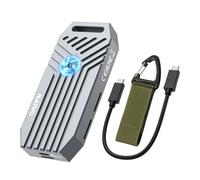 MAIWO 40Gbps NVMe SSD Enclosure, USB4 External Tool-Free NVMe Enclosure for 2280 M-Key,Compatible with Thunderbolt 4/3/USB4/USB C with Cooling Fan, Aluminum Alloy Shell ASM2464PD Chip
