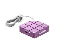 MAIWO 512GB Portable External Solid State Drive Build-in M.2 2230 PCIe NVMe SSD, USB C 3.2 Up to 1050MB/s, Mini Cute PSSD for iPhone 15 16 17 Pro Max MacBook Pro Air, Aluminum (Pinkish Purple)