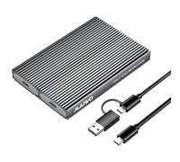 MAIWO Dual Bay M.2 PCIe NVMe SSD Enclosure, 10Gbps USB 3.1 Gen2 with UASP Trim, Tool-Free PCIe NVMe SSD Reader, Supports 2230/2242/2260/2280 M/B+M Key Up to 16TB