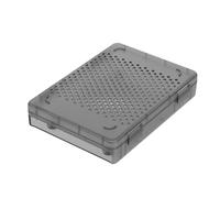 MAIWO External Hard Drive Case for 3.5 Inch HDD SSD, Universal Protective Case Portable Storage Box Hard Disk Carrying Bag Organizer Protector Cover for Seagate WD Toshiba (Transparent Black)
