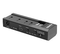 MAIWO K10635N Dual Bay USB Type C Hard Drive Enclosure HDD / SSD Duplicator for 2.5/3.5 Inch SATA Hard Drive and M.2 NVMe SSD, Support Offline Clone and Transmission Speed Up to 10Gbps, w/ 12V/3A Powe