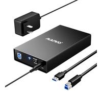 MAIWO USB 3.0 External Hard Drive Enclosure for 3.5/2.5 Inch SATA HDD/SSD, Aluminum Alloy Tool-Free with 12V/2A Power Supply and UASP Acceleration, Compatible with WD Seagate Samsung PS4 Xbox