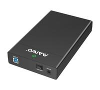 MAIWO USB3.0 to SATA 2.5/3.5 Inch SSD/HDD External Hard Drive Enclosure Transfer Speed Up to 5Gbps, Tool Free, Slide Deisign, Black