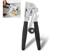 Maixy Commercial Can Opener with Magnet, Manual Heavy Duty Folding Hand Crank Can Opener Smooth Edge with Comfortable Long Handles, Fit All Size Cans, Large Cans