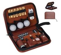 Maixy Golf Accessories Set with Golf Balls, Rangefinder, Golf Tees, Brush, Multifunctional Divot Knife, Scorer, Golf Ball Clamp, Golf Gifts for Men Women