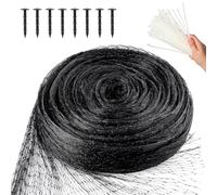 MAIYADUO Garden Netting for Plants Fruit Veg Patch Grass Seeds, Anti Bird Netting Kit with Plastic Ground Pegs, Pond Netting Cover, Plant Netting Protection Garden Mesh Fence, 4x5m,Black