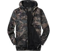 Maiyifu-GJ Mens Windbreaker Jackets Lightweight Waterproof Rain Jacket with Hooded Softshell for Hiking Cycling, Camouflage, XXL