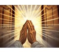 MaiYiYi Praying Hands Stitch Diamond Painting 5D Full Round Diamond Painting Prayer Crystal Rhinestone Diamond Embroidery Painting Hand Diamond Painting Set for Adult Kids Wall Art Decor (40X30 CM)