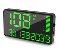 Maizad GPS Speedometer Odometer HUD Digital Display 5.5 inch MPH/KMH with Over Speeding Alarm for All Vehicle Auto Truck Bicycle Motorcycle, Speed, Driving Mileage, Time Calculation