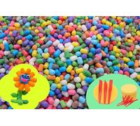 Maize Craft Building Noodles Class Pack - Approx 6000 Pieces + Tools and sponges - Stick Together with Water - 2D and 3D Art