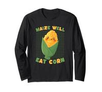 Maize Well Eat Corn Cute Kawaii Pun Food Long Sleeve T-Shirt