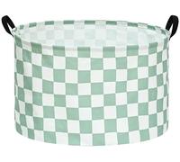 MAIZMZ Checkered Storage Basket Extra Large 80L Kids Hamper Baby Laundry Basket Waterproof Toys Car Organizer Collapsible Canvas for Home/Dorm/Pet/Office/Closet/Shelf/Gift Baskets