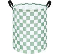 MAIZMZ Sage Laundry Basket Kids Hamper Gifts Storage Basket Toys Box Large Canvas Collapsible Organizer Bins for Home/Dorm/Kitchen/Pet/Office/Closet/Shelf/Gift Baskets