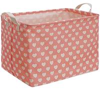 MAIZMZ Women's DayStorage Basket Pink Collapsible Girls Laundry Basket Waterproof Organizer Nursery Bin Gift Toy Box for Organizing Home/Dorm/Kitchen/Pet/Office/Closet/Shelf/Room Decor