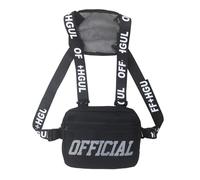 Maizoon Chest Pack for Men Featuring Versatile Running Vest Stylish and Functional Backpack Ideal for Hiking Outdoor Adventures Running & Hip-Hop Outfits Black