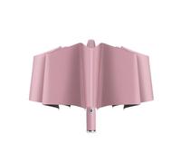 Maizoon Folding Umbrella with Led Flashlight 10 Ribs Strong Fiberglass Frame Auto Open Close Windproof Waterproof UV Resistant Rotation Slip-Proof Handle Pink
