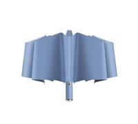 Maizoon Folding Umbrella with Led Flashlight 10 Ribs Strong Fiberglass Frame Auto Open Close Windproof Waterproof UV Resistant Rotation Slip Proof Handle Sky Blue