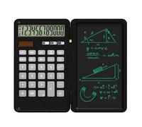 Maizoon Scientific Calculator with Writing Tablet Foldable Portable 12 Digit LCD Large Display Screen Wordpad Suitable for Business Office Student and Home Black