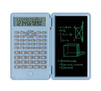 Maizoon Scientific Function Calculator with Writing Tablet Office Exam Accounting Multifunction Handwriting Pad Mini Pocket Size Wordpad for Middle School and College Blue