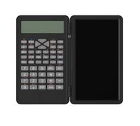 Maizoon Scientific Function Calculator with Writing Tablet Office Exam Accounting Multifunction Handwriting Pad Mini Pocket Size Wordpad for Middle School and College Black