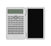 Maizoon Scientific Function Calculator with Writing Tablet Office Exam Accounting Multifunction Handwriting Pad Mini Pocket Size Wordpad for Middle School and College White