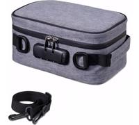 Maizoon Tobacco Smell Proof Bag with Password Lock Odor Control Hidden Activated Carbon Portable Travel Storage Internally Detachable Conference Room Box Grey