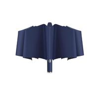 Maizoon Travel Folding Umbrella with Led Flashlight 10 Ribs Strong Fiberglass Frame Auto Open Close Windproof Waterproof UV Resistant for Men and Women Dark Blue