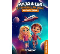 Maja & Leo entdecken die Welt: Ein Tag im Weltall: Ausmal- und Vorlesebuch mit Raketen, Planeten, Sternen & Co. - 32 große Ausmalbilder, spannende ... und Träumen (Maja und Leo entdecken die Welt)