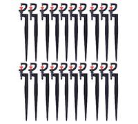 Majatou 20pcs G Type 360 Degree Micro Sprinkler Heads, Rotatable Irrigation drippers, Garden Irrigation Fittings Adjustable Full Micro Spray Drip Emitters Watering Sprinklers for Garden Lawn
