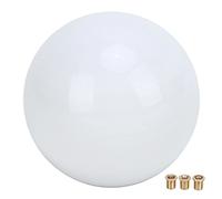 Majatou Acrylic Gear Shifter Knob 54mm Round Ball Gear Lever Head WearResistant with 3 Steel Adapters Replacement for WRX M12X1.25 Amp MT Cars (White)