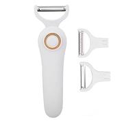 Majatou Electric Potato Peeler, Handheld Electric Vegetables and Fruit Peeler with 3 Cutter Heads USB Rechargeable Kitchen Gadgets for Apples, Potato, Carrots