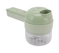 Majatou Electric Vegetable Cutter Set, 4 in 1 Electric Vegetable Cutter Mini 200ml USB Charging Handheld Wireless Food Processor for Garlic