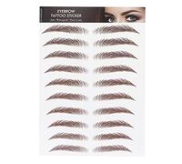 Majatou Eyebrow tattoos Sticker Eyebrow Transfer Sticker Brow tattoos Decal waterproofs Breathable naturaly No Trace 1 to 7 Days Multiple Shapes with Easy to Use Design for Women (BROWN-02)