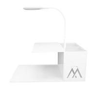 Majatou Eyelash Extension Shelf, Eyelash Extension Makeup Tool Organizer Stand Blue Light Acrylic Shelf for Pillow LED Light Ergonomic Makeup Tool for Beauty Salon